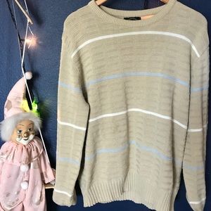 Striped knitted sweater